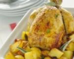 Курица, запеченная в духовке с картошкой – простое и вкусное блюдо!